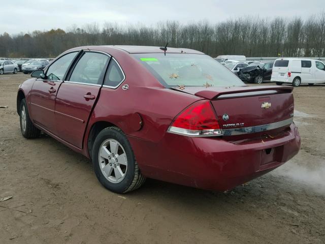 2G1WT58K589194393 - 2008 CHEVROLET IMPALA LT RED photo 3