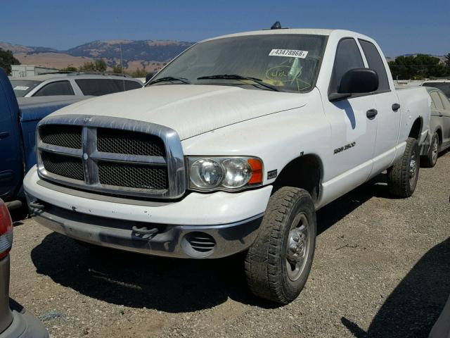 3D7KU28D64G206849 - 2004 DODGE RAM 2500 S WHITE photo 2