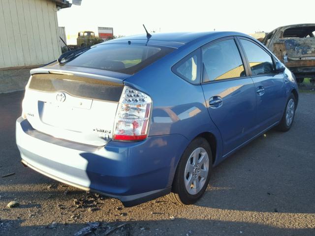 JTDKB20U487749677 - 2008 TOYOTA PRIUS BLUE photo 4