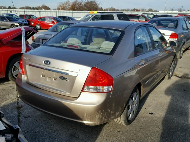 KNAFE221695586620 - 2009 KIA SPECTRA EX GOLD photo 4