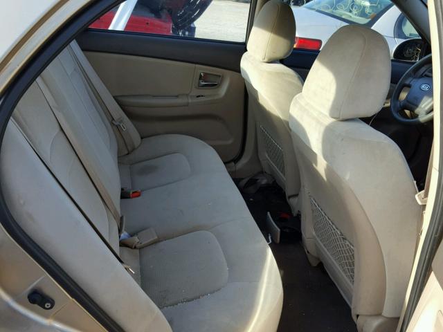 KNAFE221695586620 - 2009 KIA SPECTRA EX GOLD photo 6