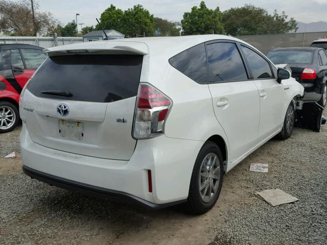 JTDZN3EU3GJ049509 - 2016 TOYOTA PRIUS V WHITE photo 4