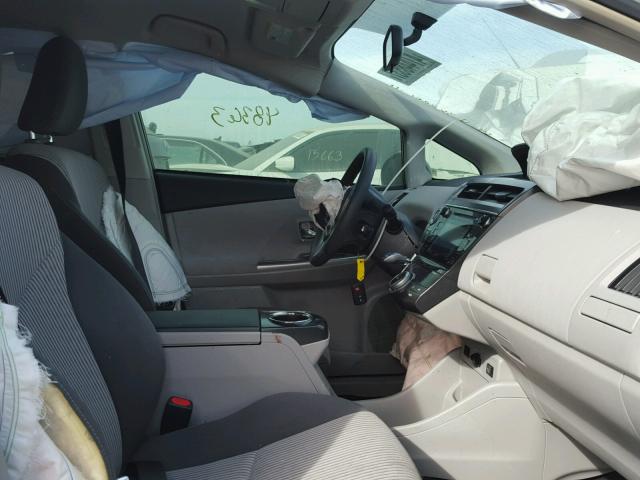 JTDZN3EU3GJ049509 - 2016 TOYOTA PRIUS V WHITE photo 5