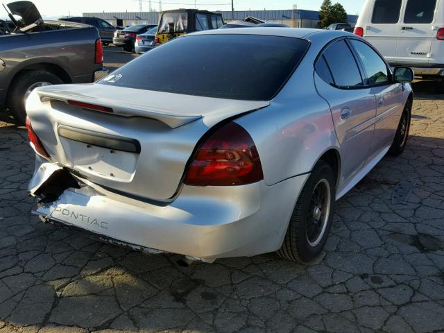 2G2WP522451269054 - 2005 PONTIAC GRAND PRIX SILVER photo 4