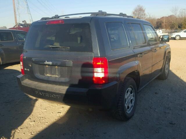 1J8FF28WX7D297917 - 2007 JEEP PATRIOT SP GRAY photo 4