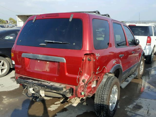 1FMYU03105KB11909 - 2005 FORD ESCAPE XLT MAROON photo 4