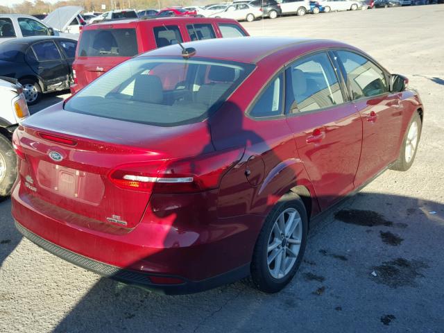 1FADP3F26FL210431 - 2015 FORD FOCUS SE RED photo 4