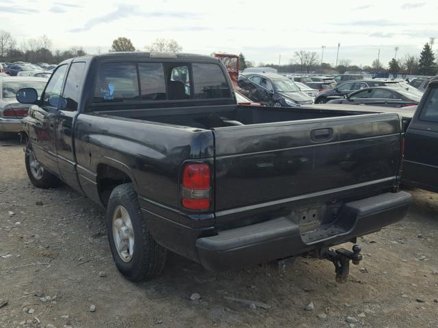 3B7HC13Y9VG804625 - 1997 DODGE RAM 1500 BLACK photo 3