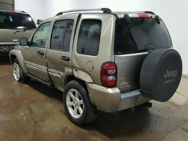 1J4GL58K96W180670 - 2006 JEEP LIBERTY LI TAN photo 3