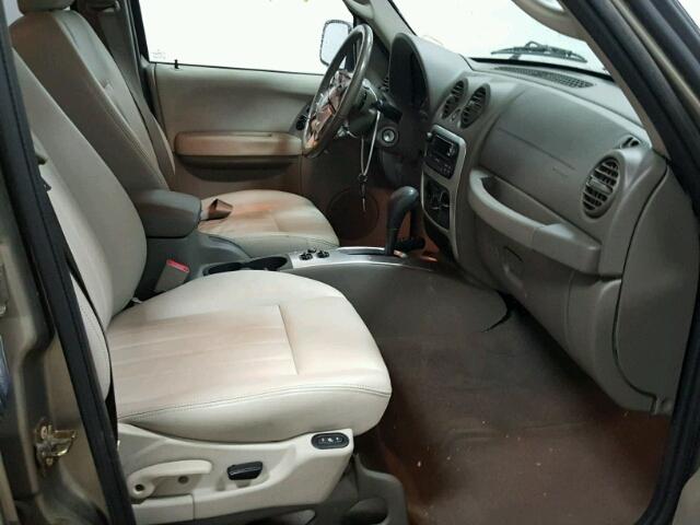 1J4GL58K96W180670 - 2006 JEEP LIBERTY LI TAN photo 5