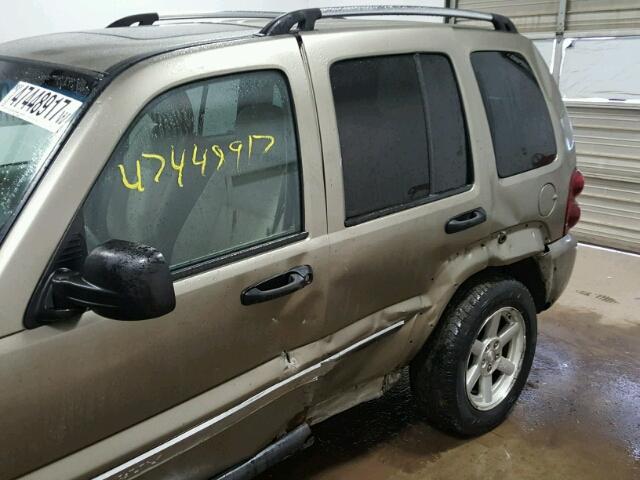 1J4GL58K96W180670 - 2006 JEEP LIBERTY LI TAN photo 9