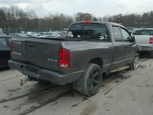 1D7HU18D74S667815 - 2004 DODGE RAM 1500 S GRAY photo 4