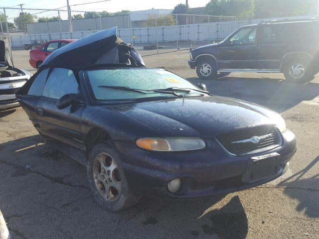 3C3EL55H6XT593731 - 1999 CHRYSLER SEBRING JX BLUE photo 1