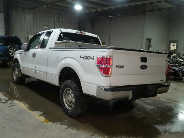 1FTFX1EF8BFC22455 - 2011 FORD F150 SUPER WHITE photo 3