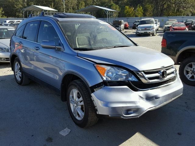 JHLRE3H7XBC013421 - 2011 HONDA CR-V EXL BLUE photo 1