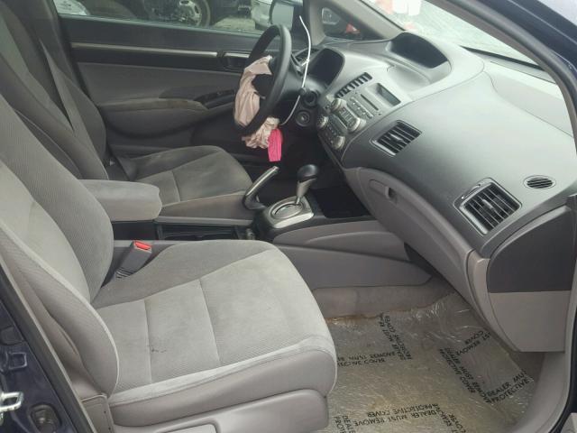19XFA16819E026668 - 2009 HONDA CIVIC EX BLUE photo 5