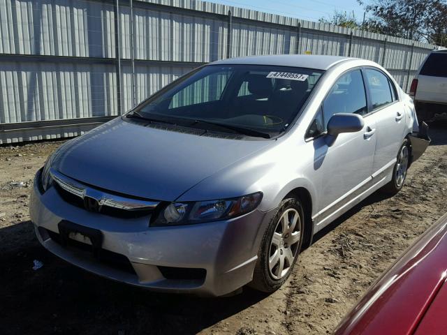 2HGFA165X9H518546 - 2009 HONDA CIVIC LX SILVER photo 2