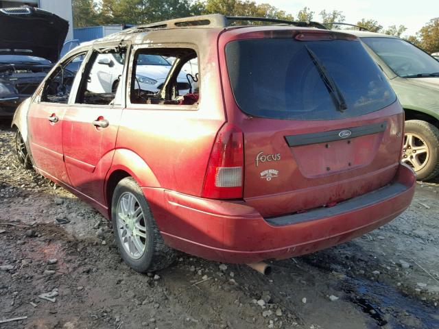 1FAFP36352W361318 - 2002 FORD FOCUS SE RED photo 3