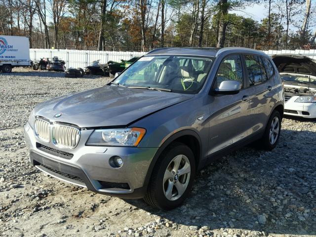 5UXWX5C58CL718889 - 2012 BMW X3 XDRIVE2 GRAY photo 2