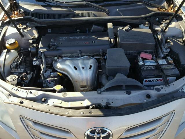 4T1BE46K97U509691 - 2007 TOYOTA CAMRY NEW GOLD photo 7