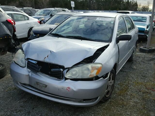 2T1BR32E05C878159 - 2005 TOYOTA COROLLA CE SILVER photo 2