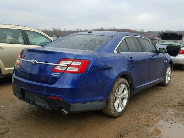 1FAHP2E86DG125693 - 2013 FORD TAURUS SEL BLUE photo 4