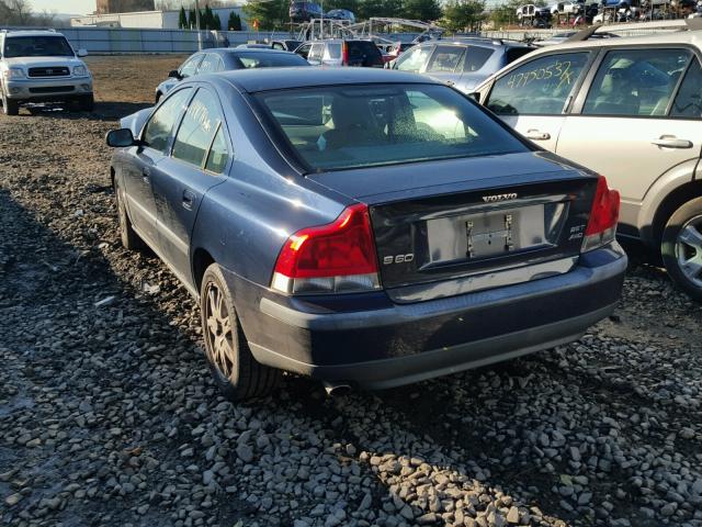 YV1RH59H442376212 - 2004 VOLVO S60 2.5T BLUE photo 3