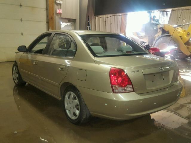 KMHDN46D75U108745 - 2005 HYUNDAI ELANTRA GL GOLD photo 3