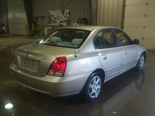 KMHDN46D75U108745 - 2005 HYUNDAI ELANTRA GL GOLD photo 4