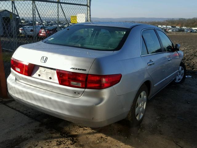 1HGCM56485L003468 - 2005 HONDA ACCORD LX SILVER photo 4