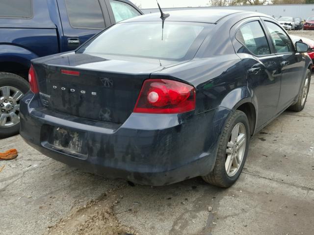 1B3BD1FB3BN528151 - 2011 DODGE AVENGER MA BLUE photo 4