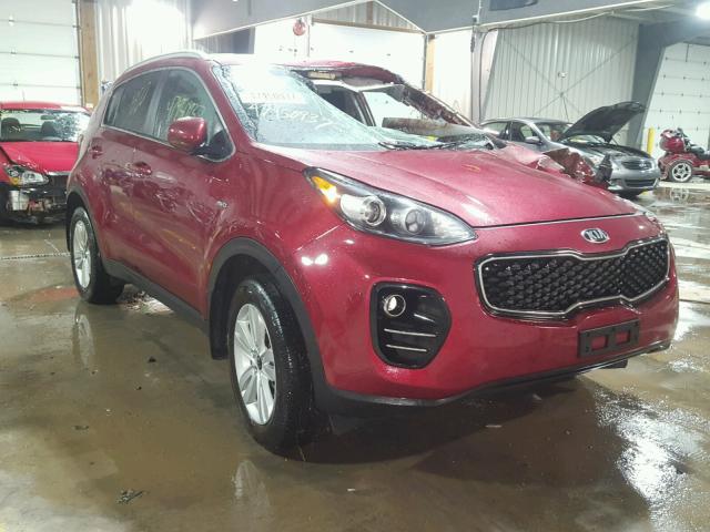 KNDPMCAC2H7177813 - 2017 KIA SPORTAGE L RED photo 1