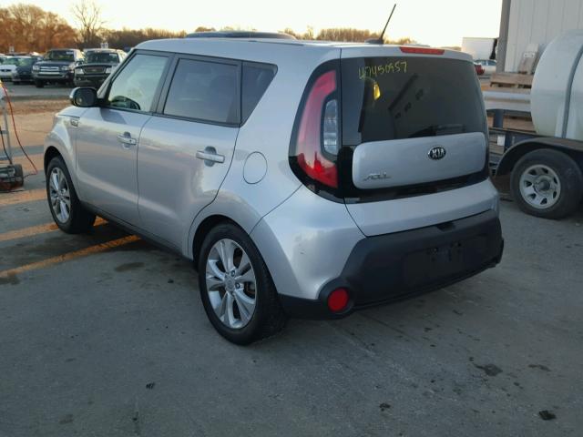 KNDJP3A54E7719455 - 2014 KIA SOUL + SILVER photo 3