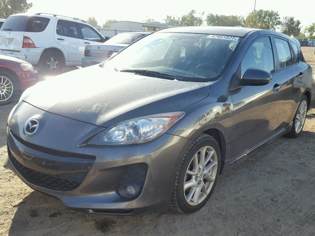 JM1BL1L56C1512714 - 2012 MAZDA 3 S GRAY photo 2