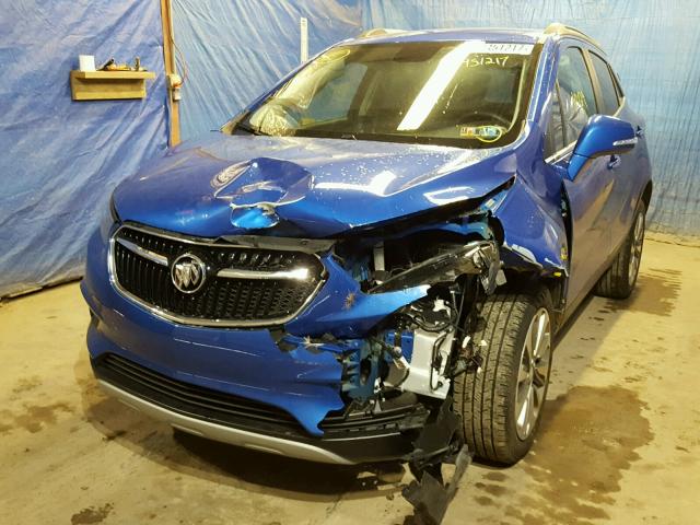 KL4CJESB8HB004605 - 2017 BUICK ENCORE PRE BLUE photo 2