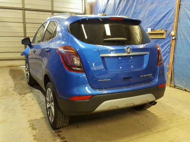 KL4CJESB8HB004605 - 2017 BUICK ENCORE PRE BLUE photo 3