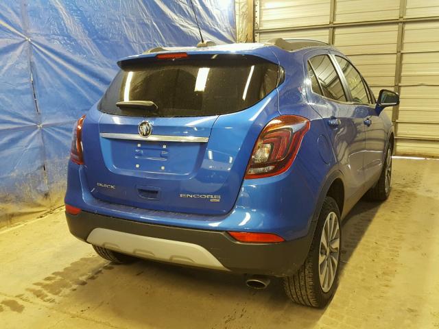 KL4CJESB8HB004605 - 2017 BUICK ENCORE PRE BLUE photo 4