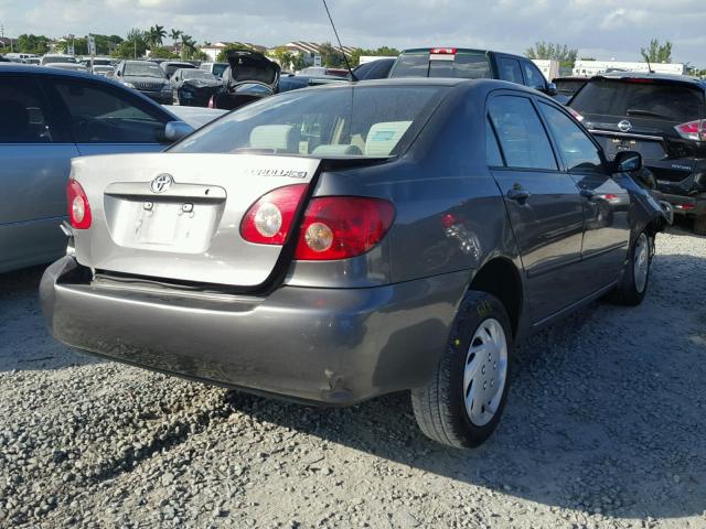 1NXBR32E68Z009231 - 2008 TOYOTA COROLLA CE GRAY photo 4