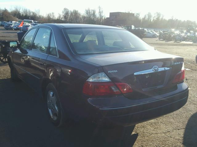 4T1BF28B24U360258 - 2004 TOYOTA AVALON XL MAROON photo 3