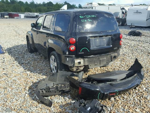 3GNBAADB8AS552113 - 2010 CHEVROLET HHR LS შავი ფოტო 3
