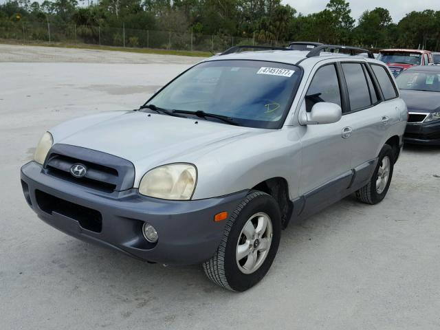 KM8SC13D46U047436 - 2006 HYUNDAI SANTA FE G SILVER photo 2