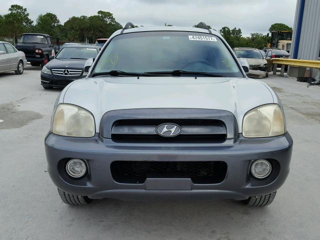 KM8SC13D46U047436 - 2006 HYUNDAI SANTA FE G SILVER photo 9