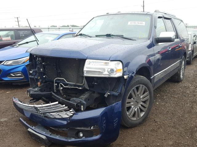 5LMFL285X9EJ00516 - 2009 LINCOLN NAVIGATOR Niebieski zdjęcie 2