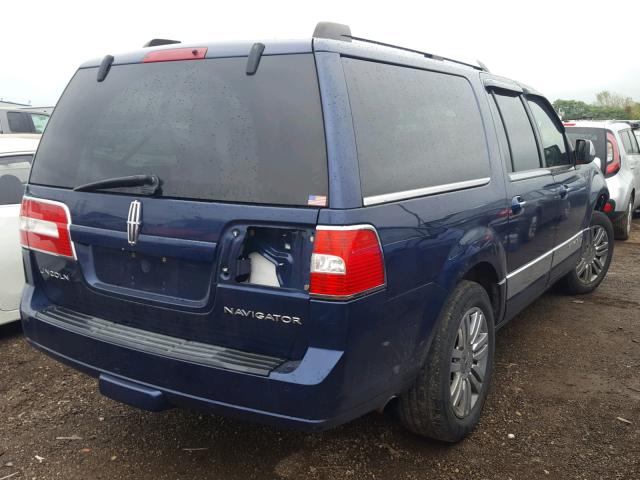 5LMFL285X9EJ00516 - 2009 LINCOLN NAVIGATOR Niebieski zdjęcie 4