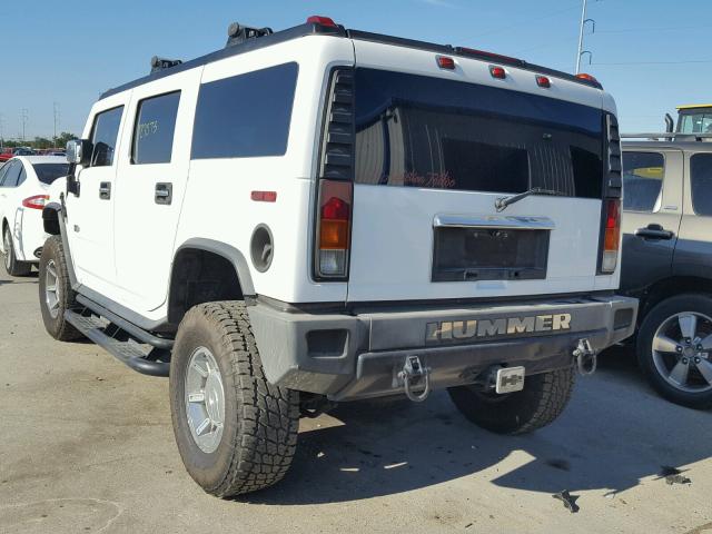 5GRGN23U94H108973 - 2004 HUMMER H2 WHITE photo 3