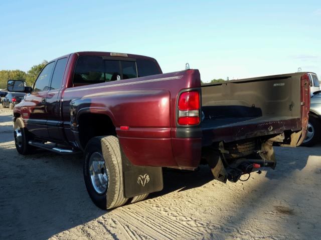 1B7MC33651J246788 - 2001 DODGE RAM 3500 BURGUNDY photo 3