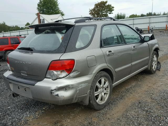 JF1GG68545H814406 - 2005 SUBARU IMPREZA OU SILVER photo 4