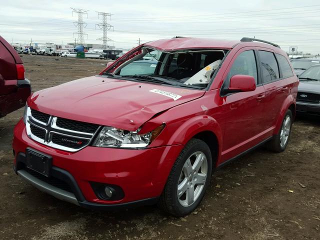 3C4PDCBG3CT331063 - 2012 DODGE JOURNEY SX RED photo 2