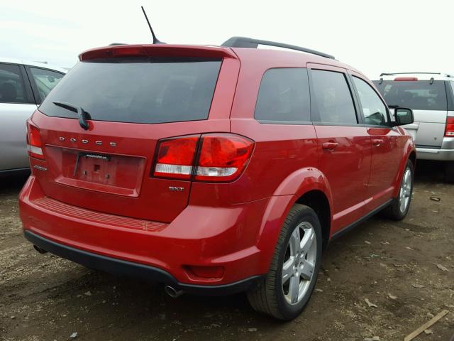 3C4PDCBG3CT331063 - 2012 DODGE JOURNEY SX RED photo 4