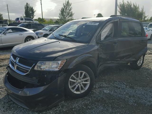 3C4PDCBG9ET144283 - 2014 DODGE JOURNEY SX GRAY photo 2